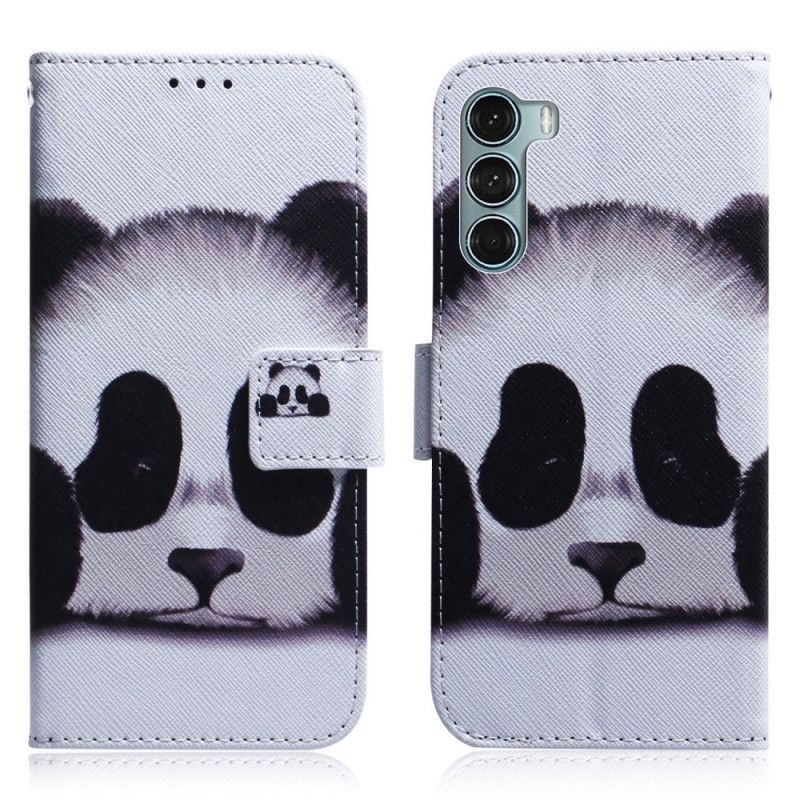 Flip Cover Moto G200 5G Panda Ansigt