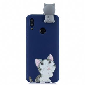 Cover Huawei P Smart 2019 / Honor 10 Lite Thinking Cat 3d