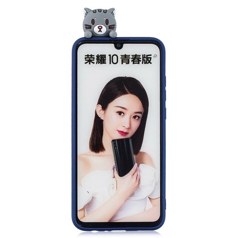 Cover Huawei P Smart 2019 / Honor 10 Lite Thinking Cat 3d