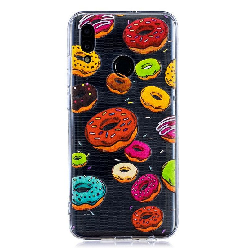 Cover Huawei P Smart 2019 / Honor 10 Lite Transparente Donuts