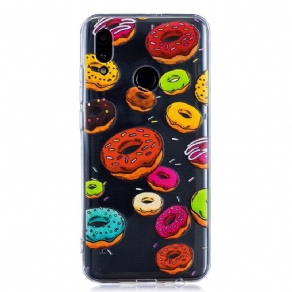 Cover Huawei P Smart 2019 / Honor 10 Lite Transparente Donuts