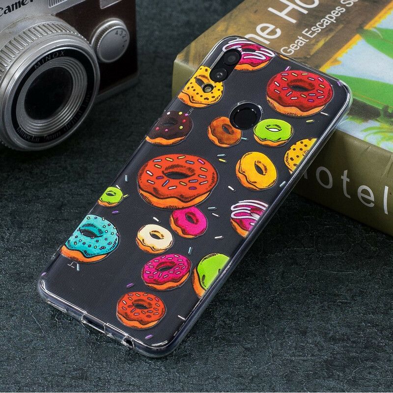 Cover Huawei P Smart 2019 / Honor 10 Lite Transparente Donuts