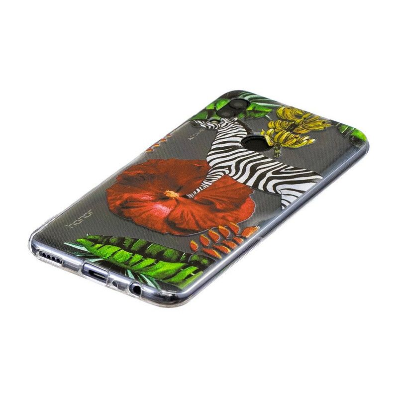 Cover Huawei P Smart 2019 / Honor 10 Lite Zebra Og Blomster