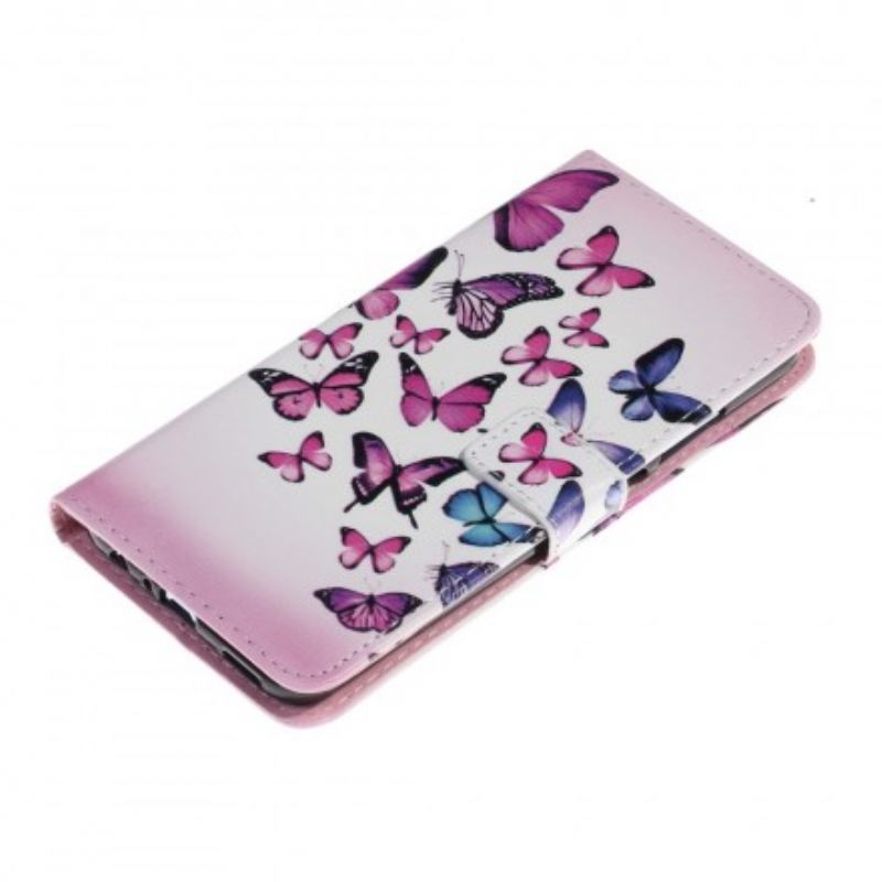 Flip Cover Huawei P Smart 2019 / Honor 10 Lite Flyvende Sommerfugle