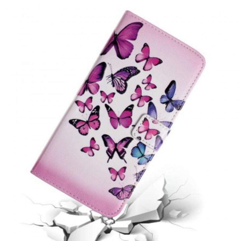 Flip Cover Huawei P Smart 2019 / Honor 10 Lite Flyvende Sommerfugle