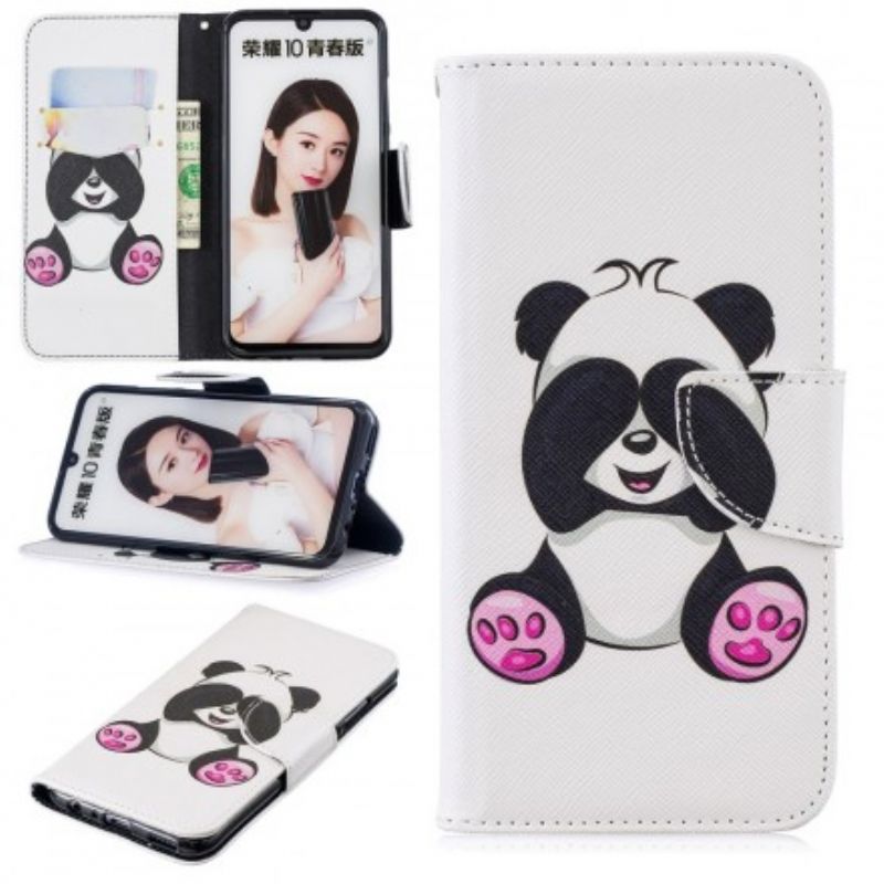 Flip Cover Huawei P Smart 2019 / Honor 10 Lite Panda Sjov