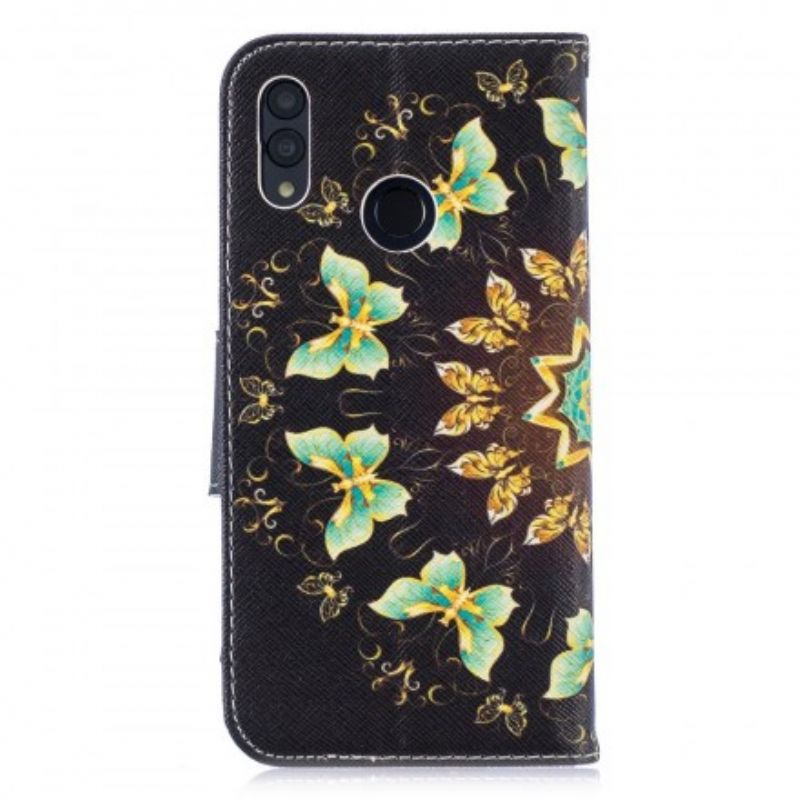 Flip Cover Huawei P Smart 2019 / Honor 10 Lite Sommerfuglemandala