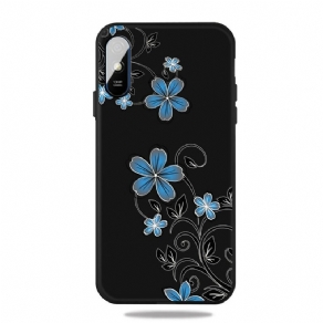 Cover Xiaomi Redmi 9A Blå Blomster