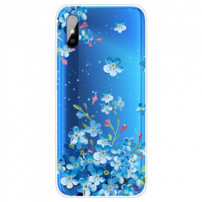 Cover Xiaomi Redmi 9A Buket Blå Blomster