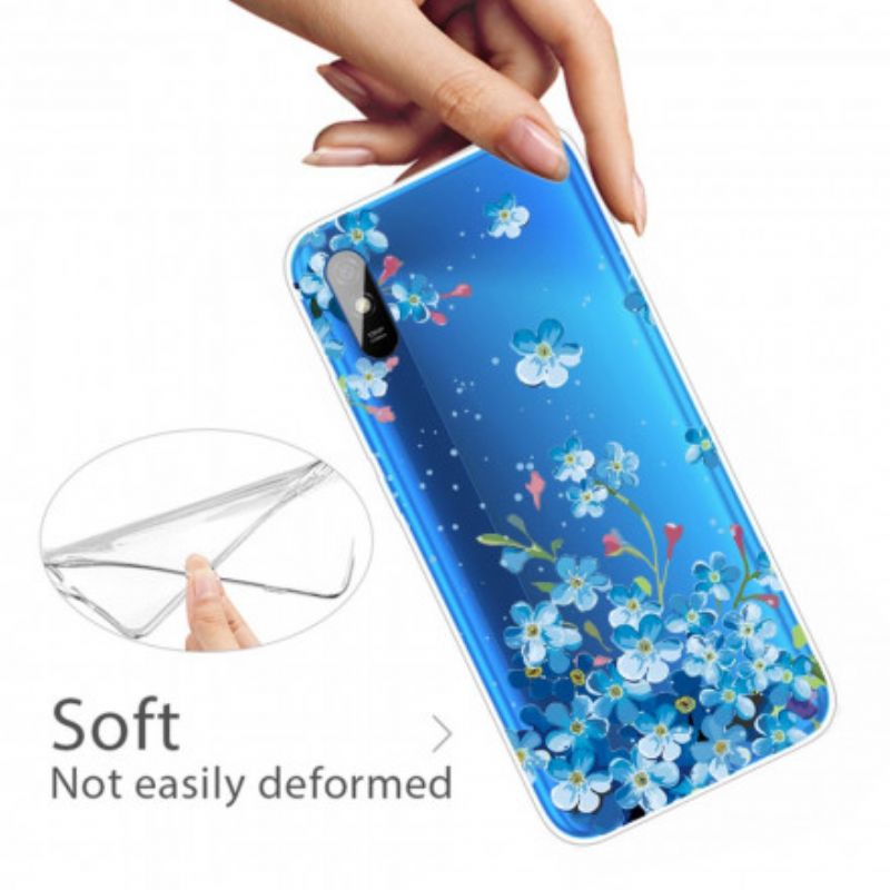 Cover Xiaomi Redmi 9A Buket Blå Blomster