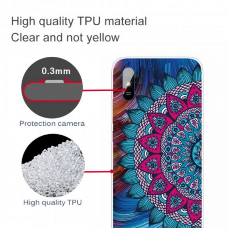 Cover Xiaomi Redmi 9A Farverig Mandala