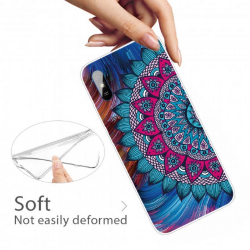 Cover Xiaomi Redmi 9A Farverig Mandala