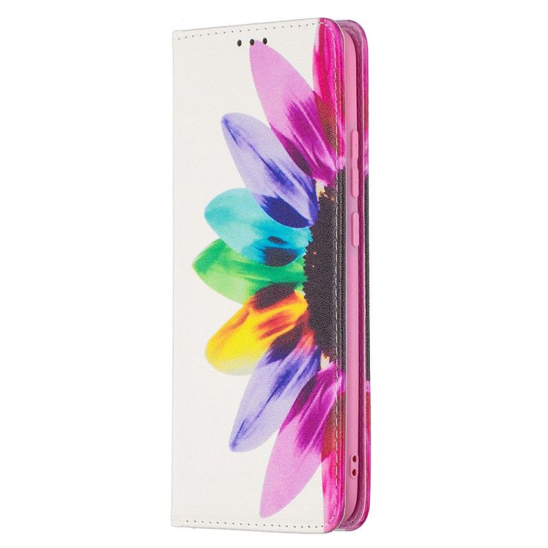 Cover Xiaomi Redmi 9A Flip Cover Akvarelblomst