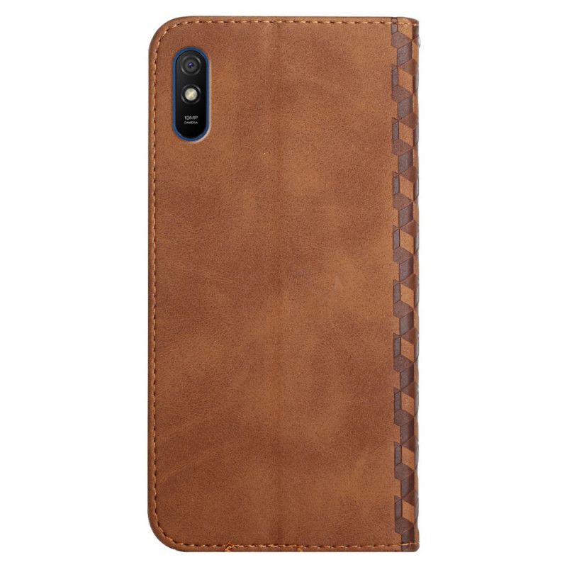 Cover Xiaomi Redmi 9A Flip Cover Geo Lædereffekt