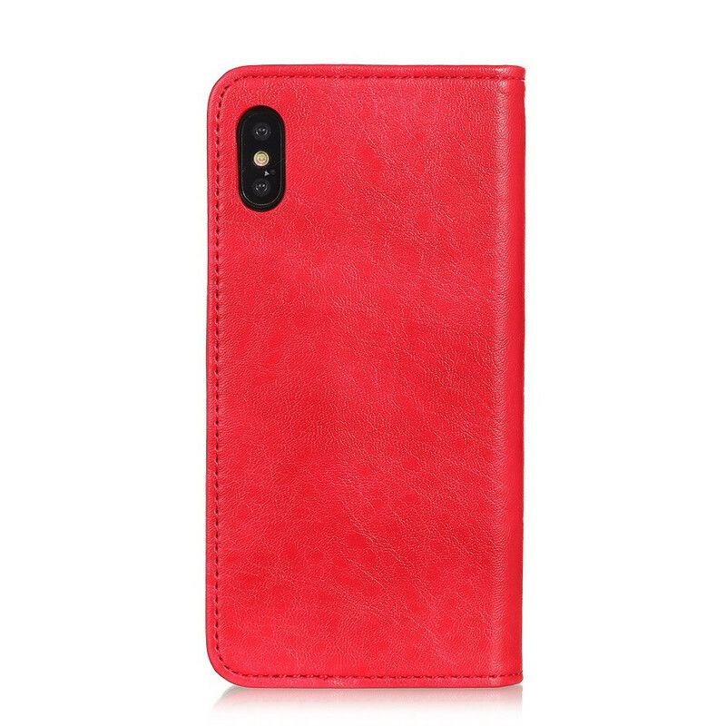 Cover Xiaomi Redmi 9A Flip Cover Tekstureret Splitlæder