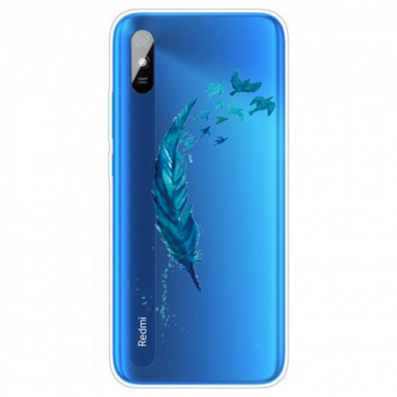 Cover Xiaomi Redmi 9A Smuk Blå Fjer