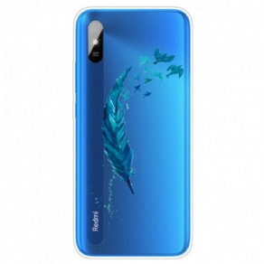 Cover Xiaomi Redmi 9A Smuk Blå Fjer