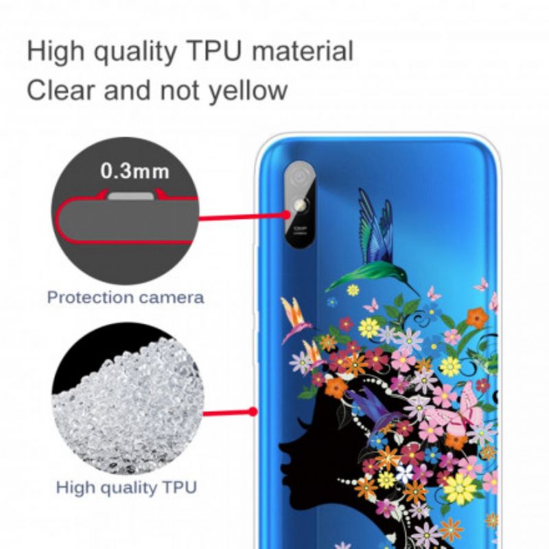 Cover Xiaomi Redmi 9A Smukt Blomsterhoved