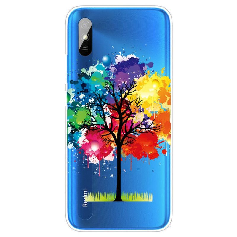 Cover Xiaomi Redmi 9A Transparent Akvareltræ