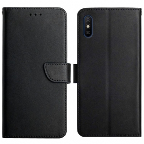 Flip Cover Xiaomi Redmi 9A Ægte Nappa Læder