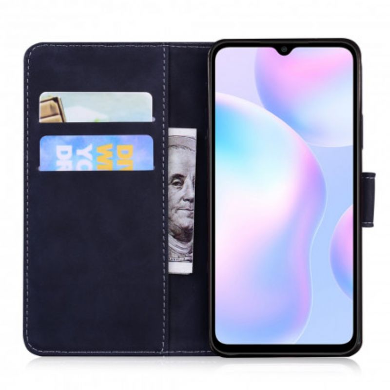 Flip Cover Xiaomi Redmi 9A Faux Læder Nye Farver