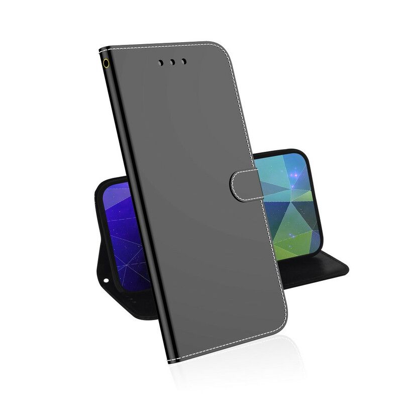 Flip Cover Xiaomi Redmi 9A Imiteret Læder Spejlcover