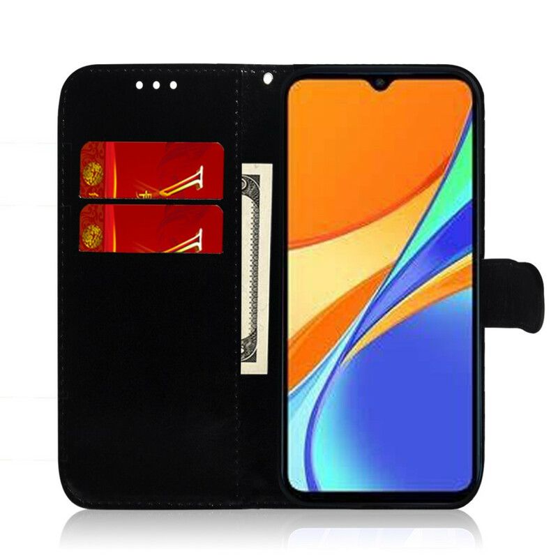 Flip Cover Xiaomi Redmi 9A Imiteret Læder Spejlcover