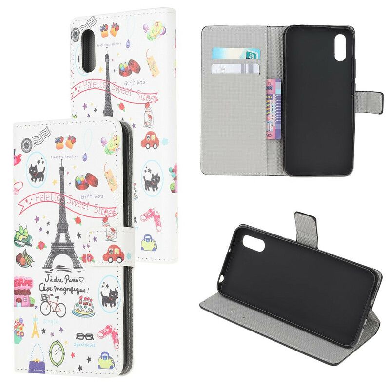 Flip Cover Xiaomi Redmi 9A Jeg Elsker Paris