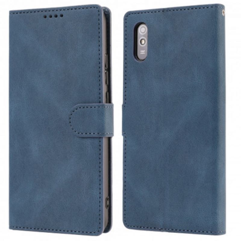 Flip Cover Xiaomi Redmi 9A Mat Overflade Lædereffekt