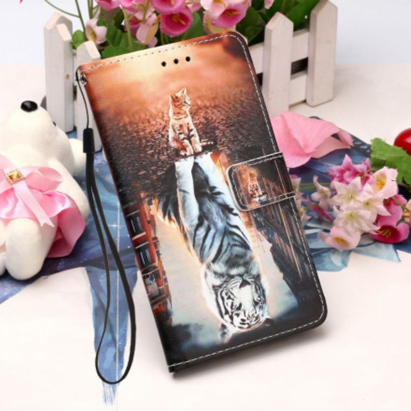 Flip Cover Xiaomi Redmi 9A Med Snor Drygter Af Ernest The Thong Cat