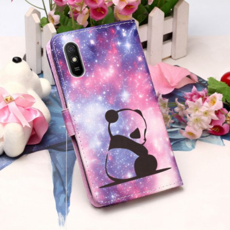 Flip Cover Xiaomi Redmi 9A Med Snor Thong Panda Musings