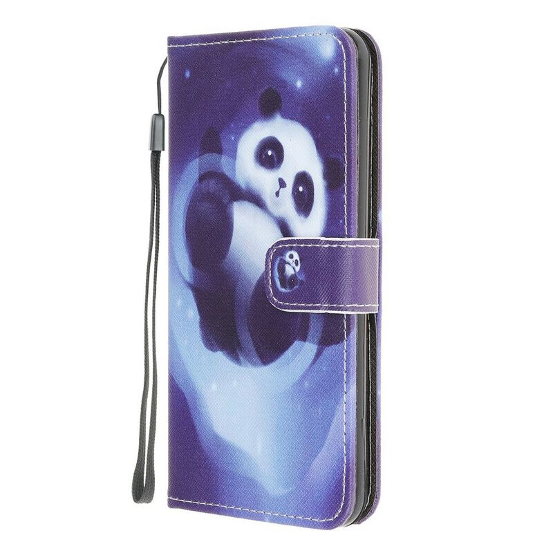 Flip Cover Xiaomi Redmi 9A Med Snor Thong Space Panda