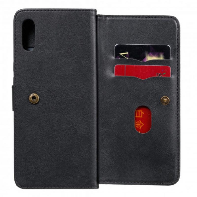 Flip Cover Xiaomi Redmi 9A Multi-funktion 10 Kortholder