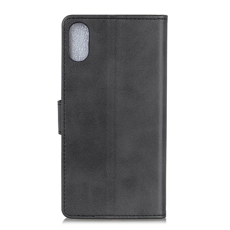 Flip Cover Xiaomi Redmi 9A Retro Mat Lædereffekt