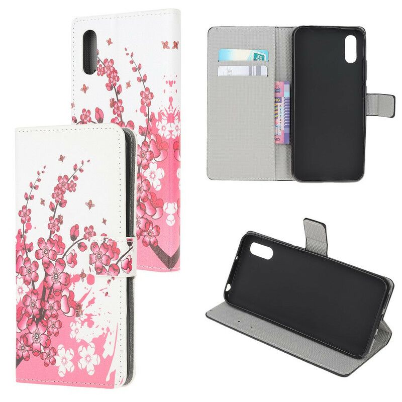 Flip Cover Xiaomi Redmi 9A Tropiske Blomster