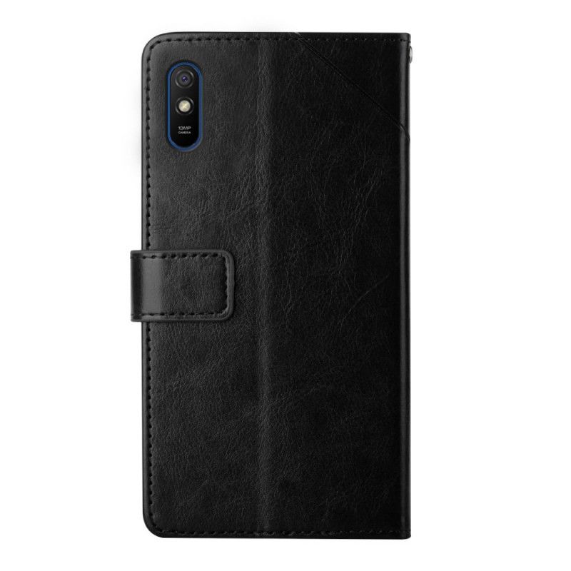 Flip Cover Xiaomi Redmi 9A Y Design Geo Læderstil