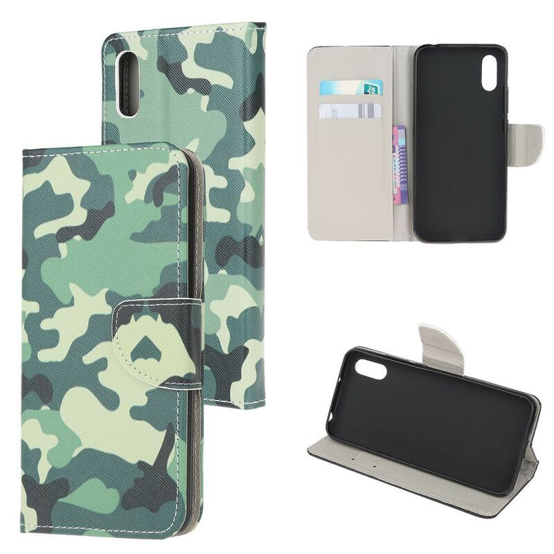 Læder Cover Xiaomi Redmi 9A Camouflage