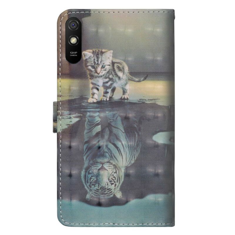 Læder Cover Xiaomi Redmi 9A Ernest The Tiger