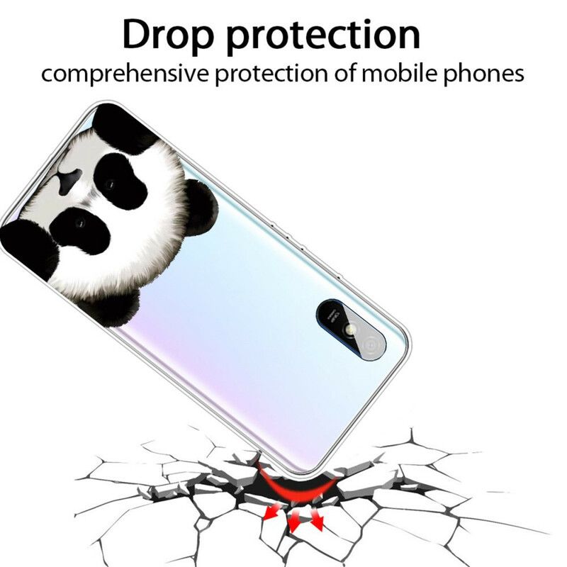 Mobilcover Xiaomi Redmi 9A Transparent Panda