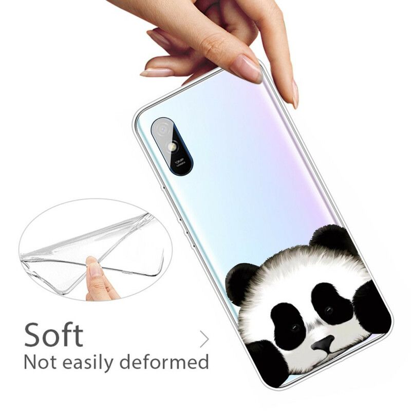 Mobilcover Xiaomi Redmi 9A Transparent Panda