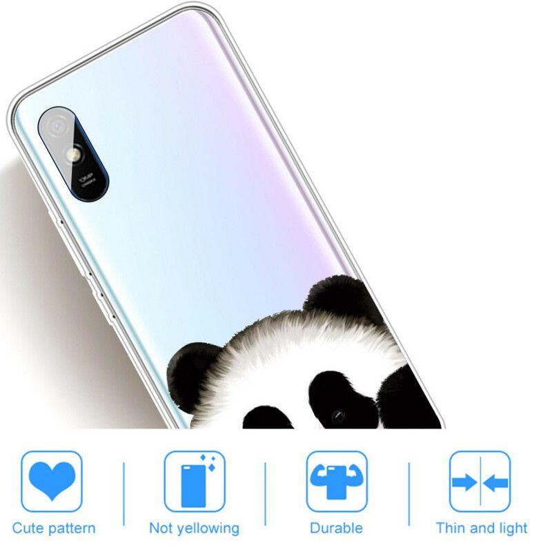 Mobilcover Xiaomi Redmi 9A Transparent Panda