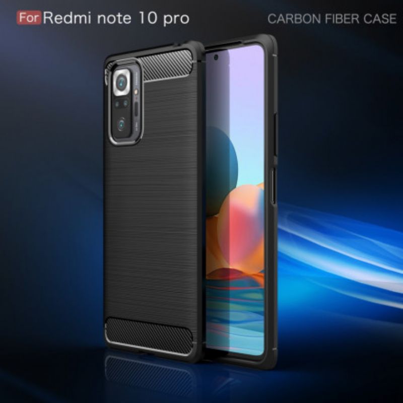 Cover Xiaomi Redmi Note 10 Pro Børstet Kulfiber