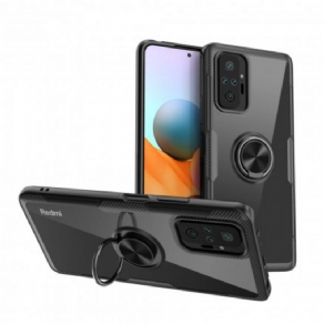 Cover Xiaomi Redmi Note 10 Pro Carbon Fiber Metal Ring