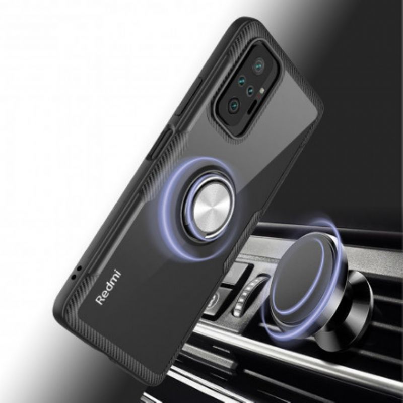 Cover Xiaomi Redmi Note 10 Pro Carbon Fiber Metal Ring