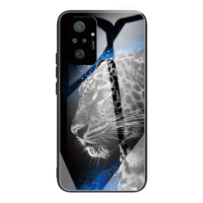 Cover Xiaomi Redmi Note 10 Pro Feline Face Hærdet Glas