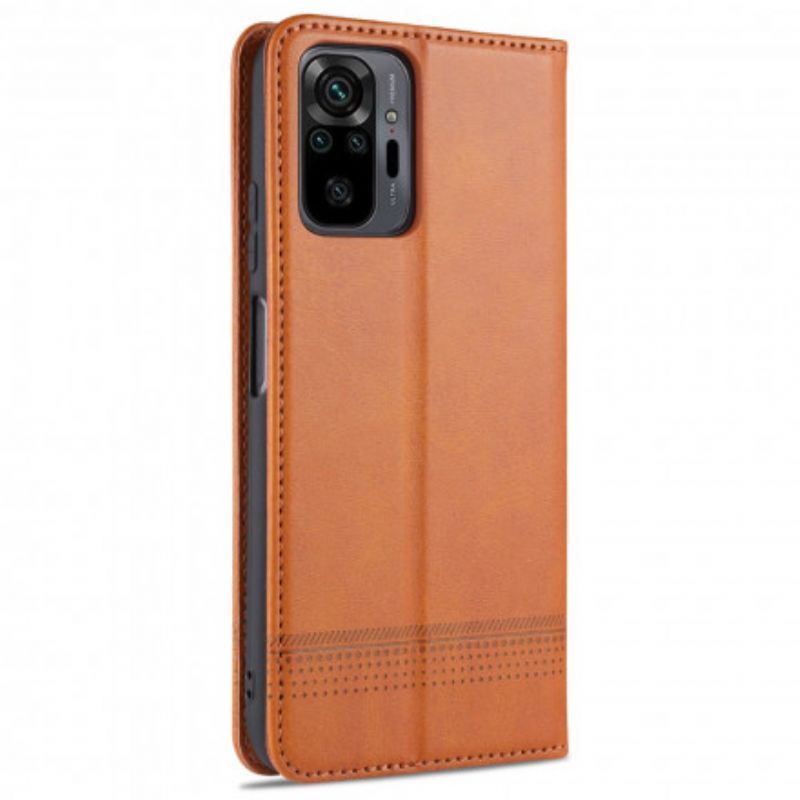 Cover Xiaomi Redmi Note 10 Pro Flip Cover Azns Læderstil