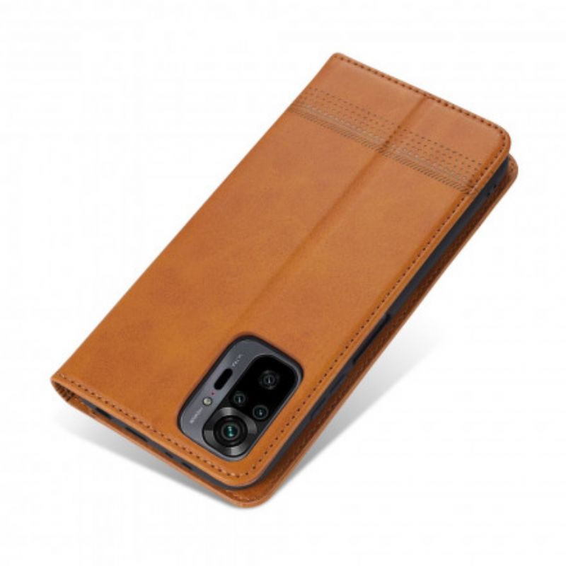 Cover Xiaomi Redmi Note 10 Pro Flip Cover Azns Læderstil