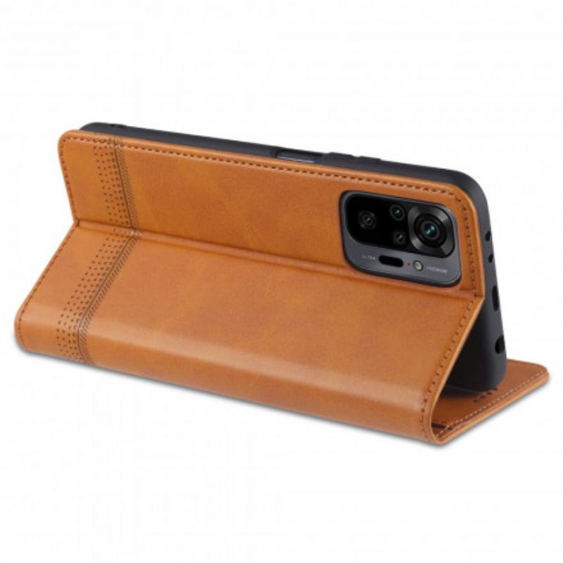 Cover Xiaomi Redmi Note 10 Pro Flip Cover Azns Læderstil