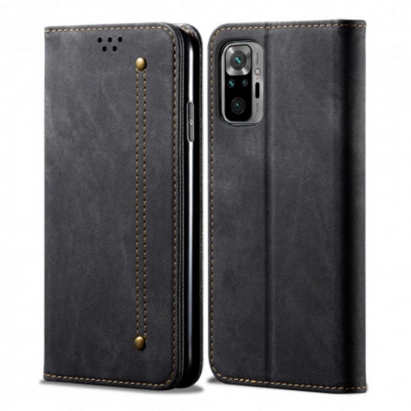 Cover Xiaomi Redmi Note 10 Pro Flip Cover Denimstof