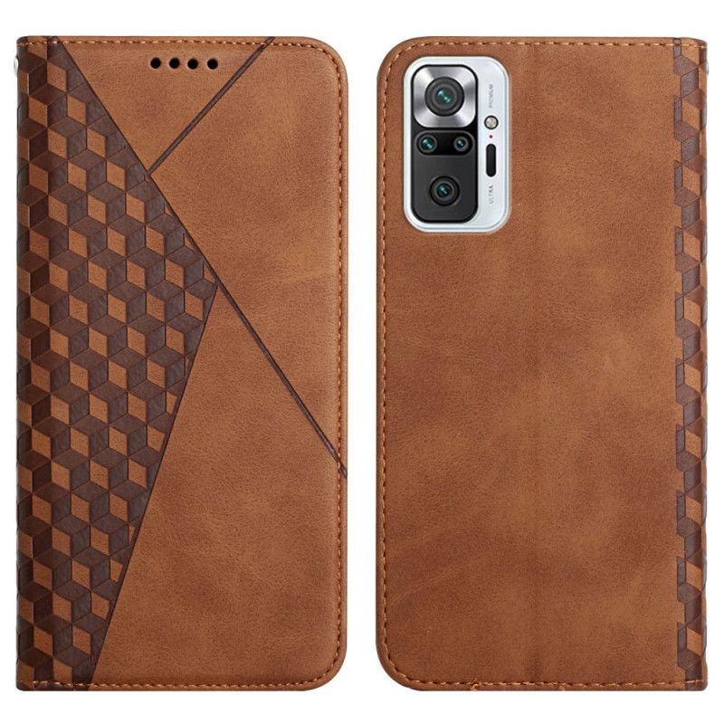 Cover Xiaomi Redmi Note 10 Pro Flip Cover Geo Lædereffekt